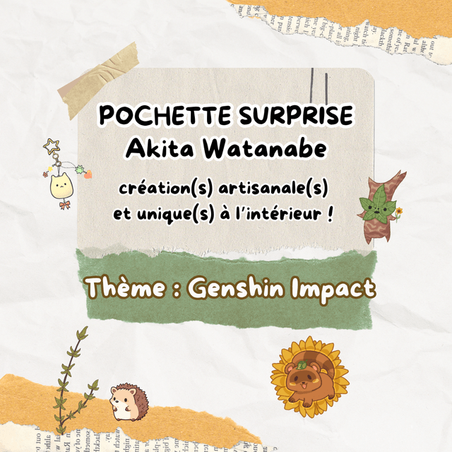 Pochette surprise Genshin Impact